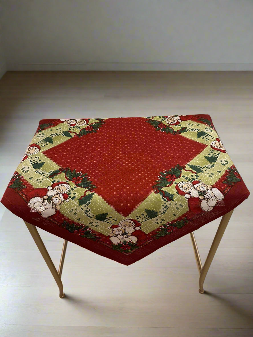 Christmas Table Topper. 30x30 inch Square for small accent table