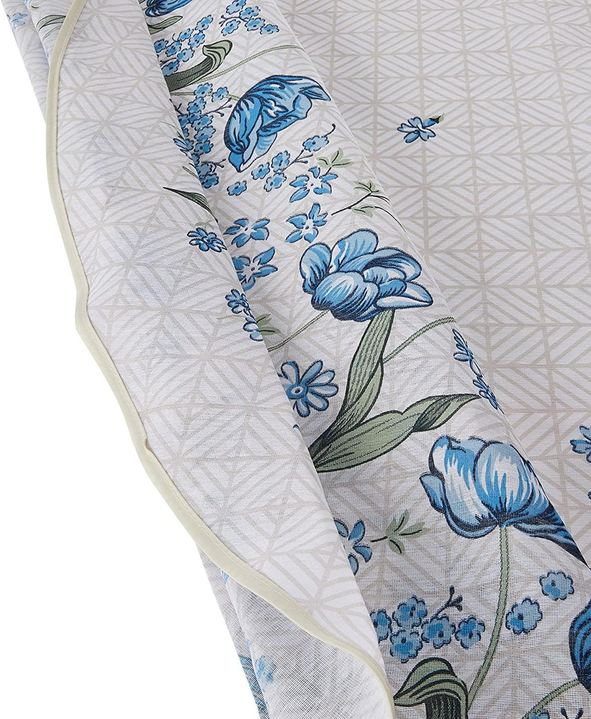 Floral Geometric Tablecloth, 60" Round or Rectangle