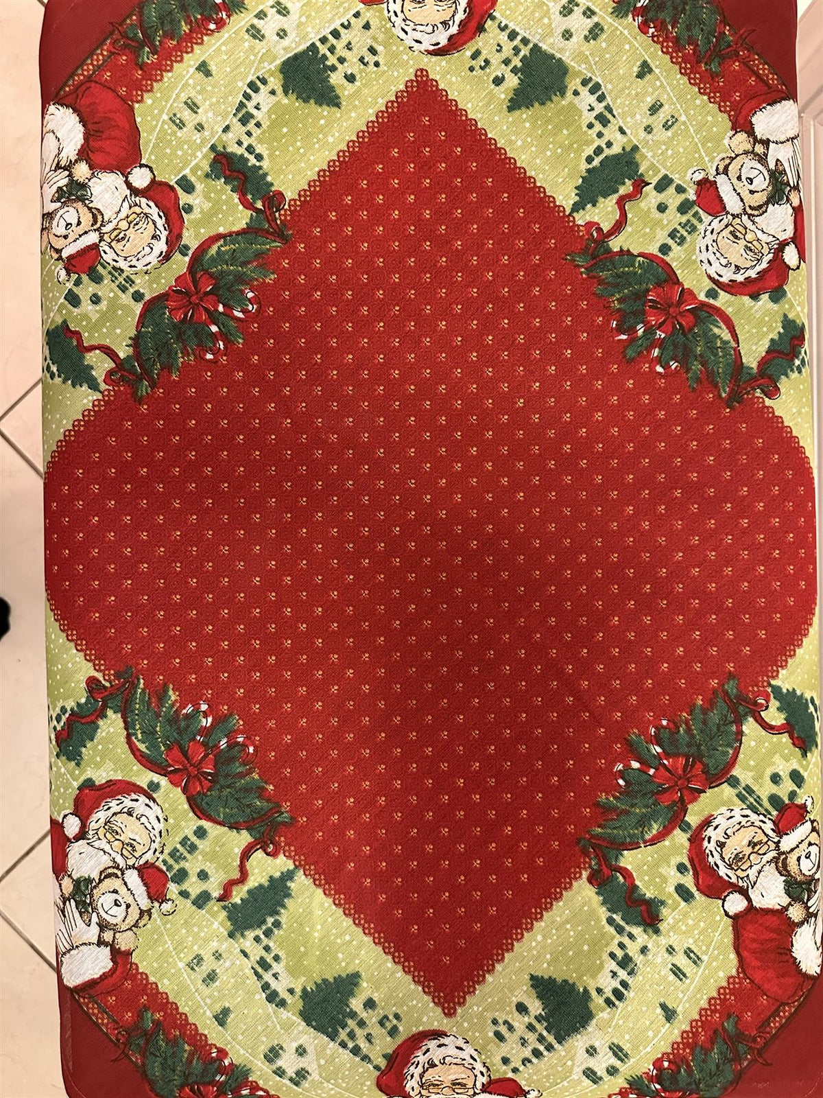 Christmas Table Topper. 30x30 inch Square for small accent table