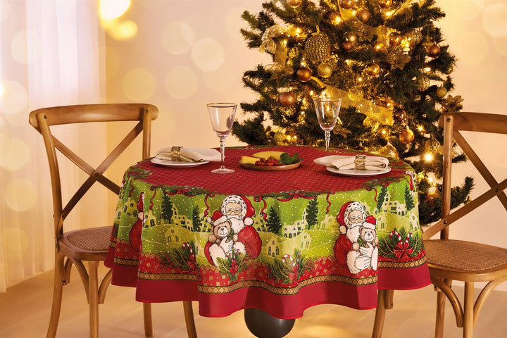 Christmas Table Set — Tablecloth, Runner & Placemats Bundle