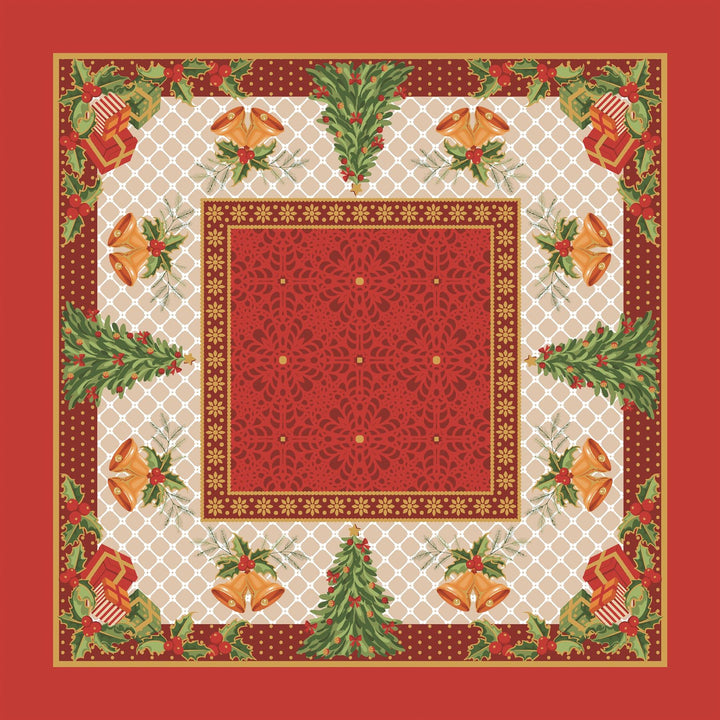 30" Square Christmas Table Topper