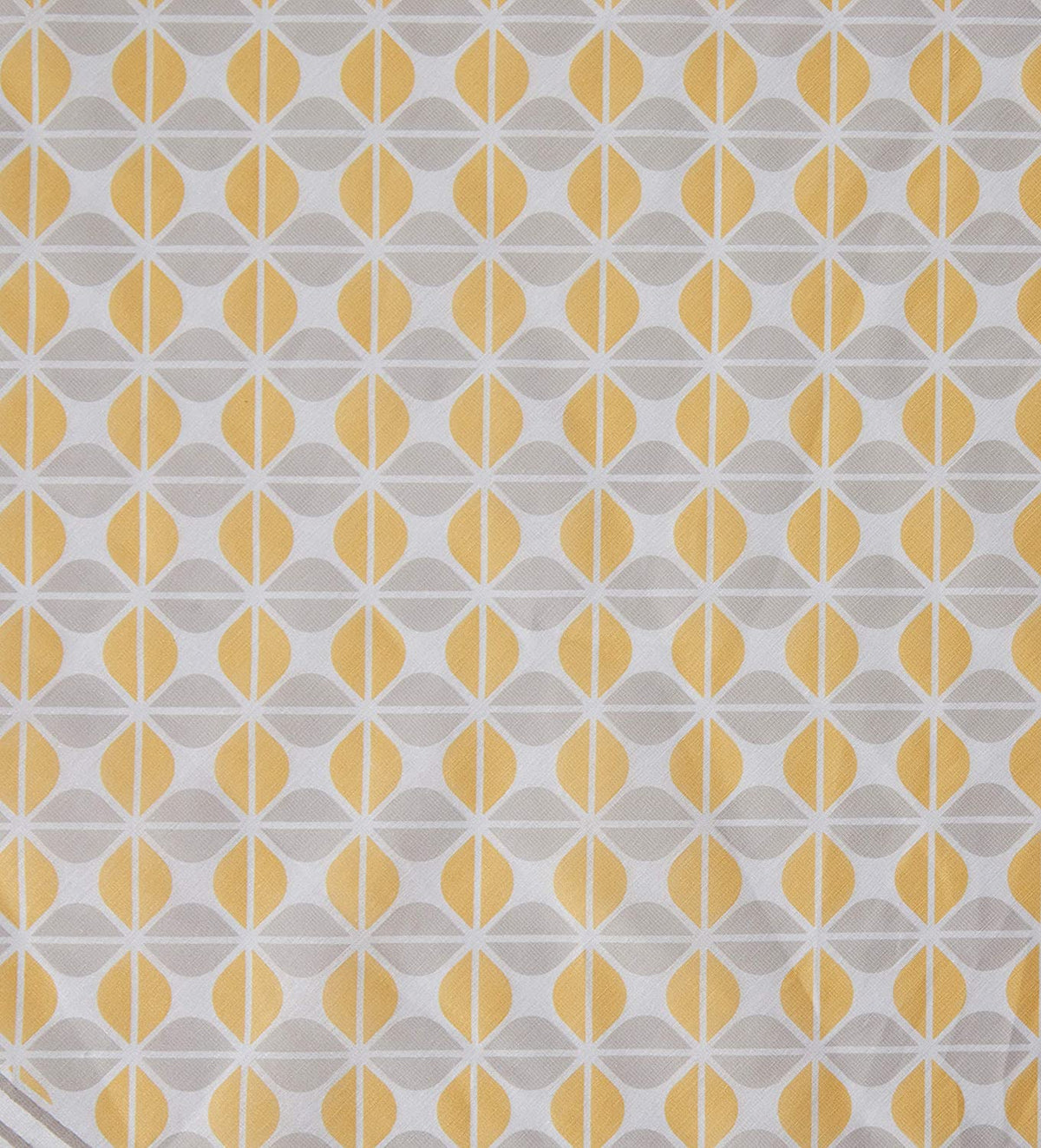 Nina Yellow geometric printed pale yellow rectangle tablelcoth