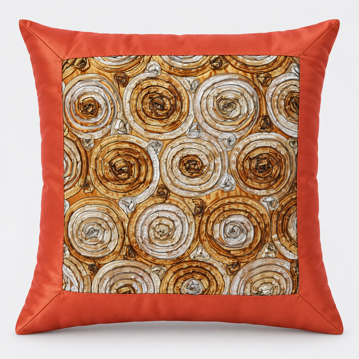Rose Cushion Covers, 3 D.  16 × 16 Inches, Set of 2 matching ones