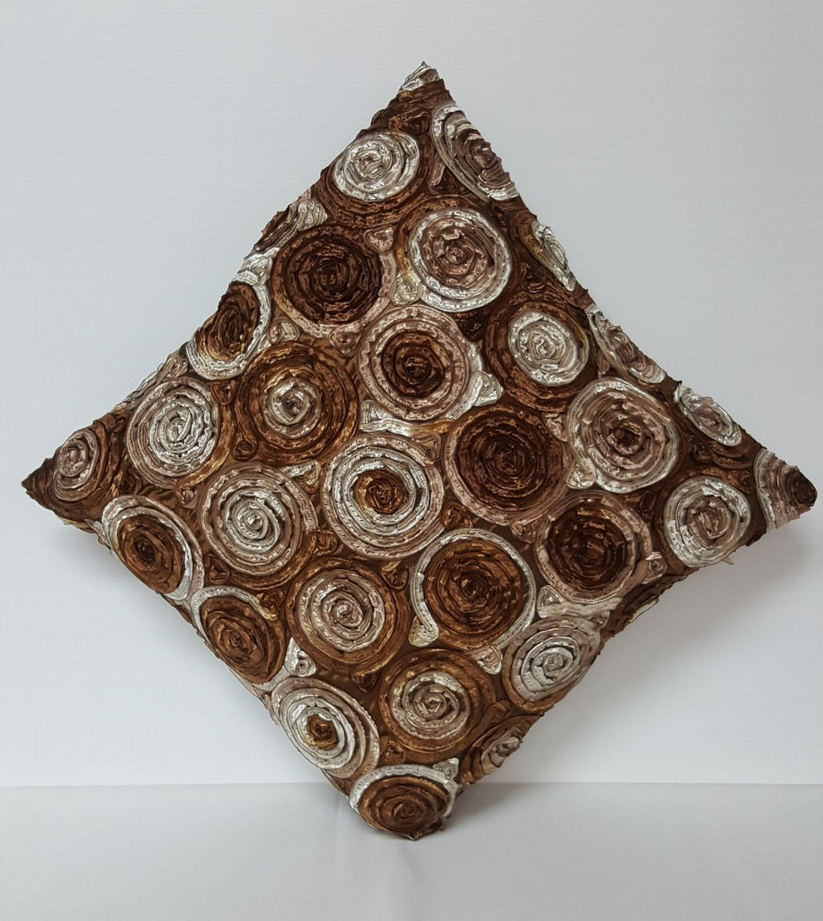 Rose Cushion Covers, 3 D.  16 × 16 Inches, Set of 2 matching ones
