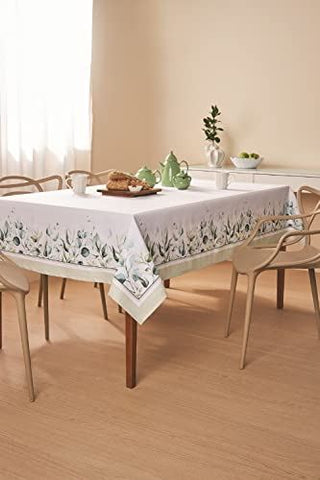 AdonisUSA 62 inch Tablecloth Square. Printed Tablecloth to Brighten up The Room. Dining Room, Kitchen (Square 62x62 inches)
