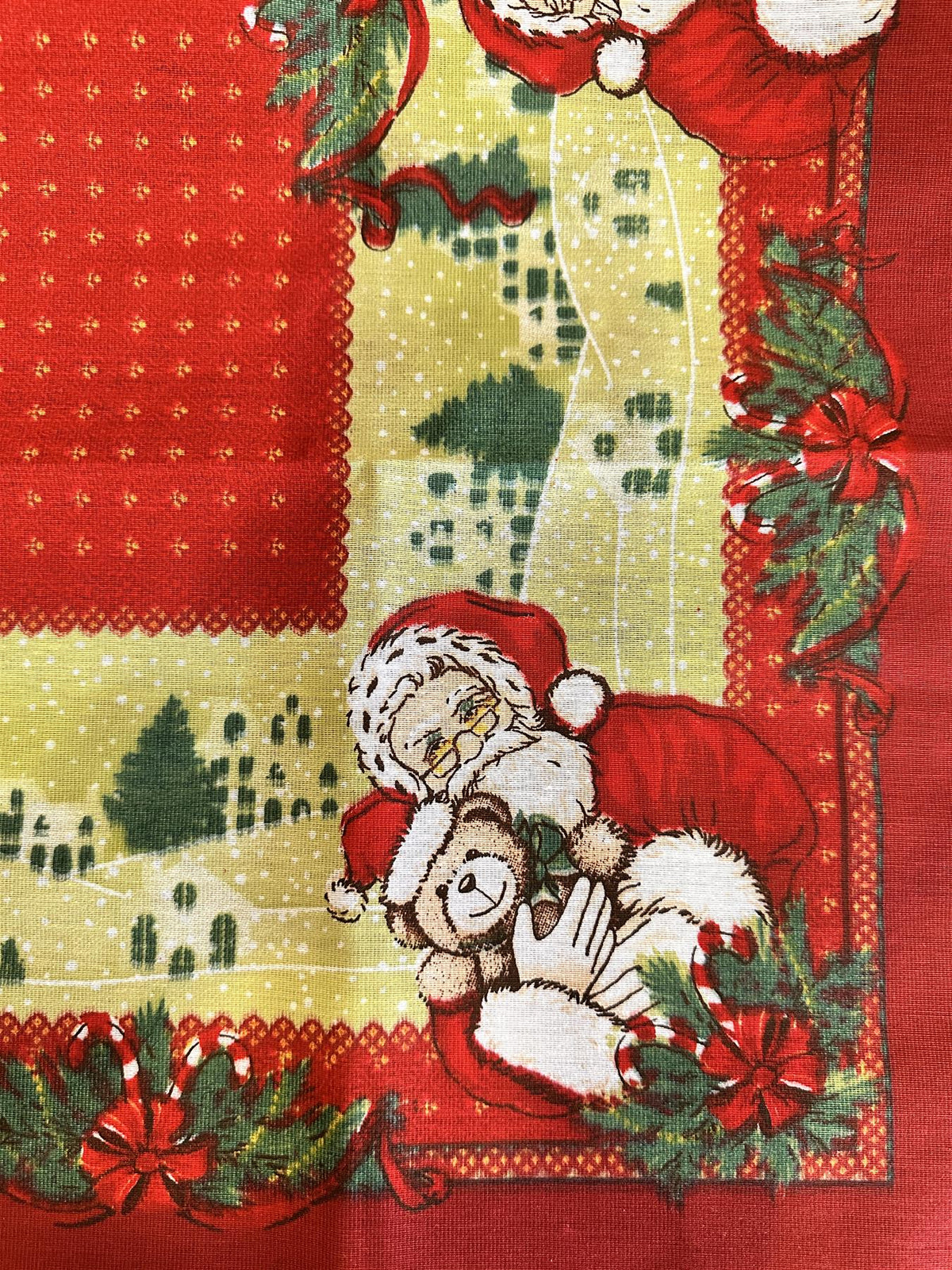 Christmas Table Topper. 30x30 inch Square for small accent table
