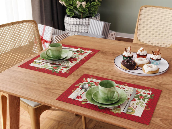 Christmas Table Set — Tablecloth, Runner & Placemats Bundle